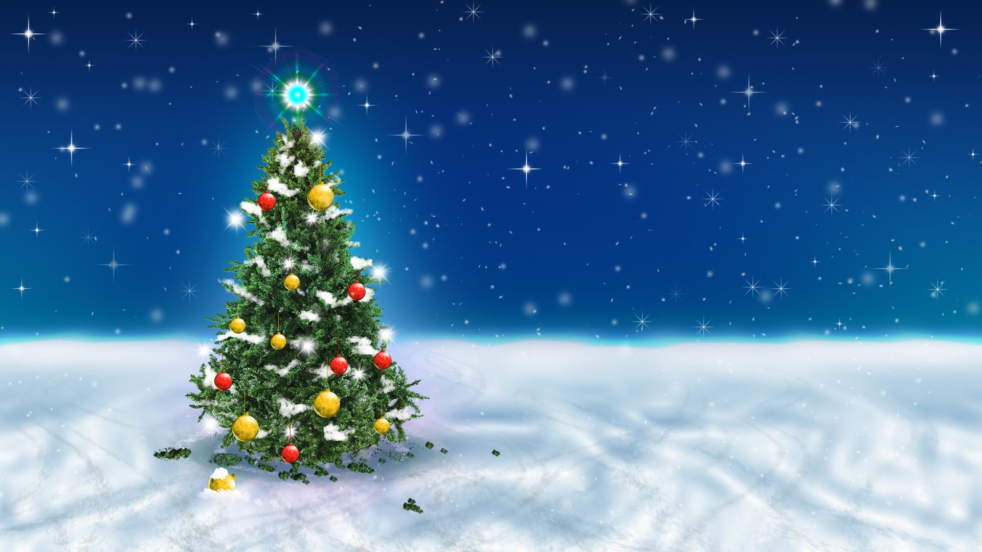 Download Christmas Tree Snow Sky Wallpapers In Jpg Format For Free Download PSD Mockup Templates