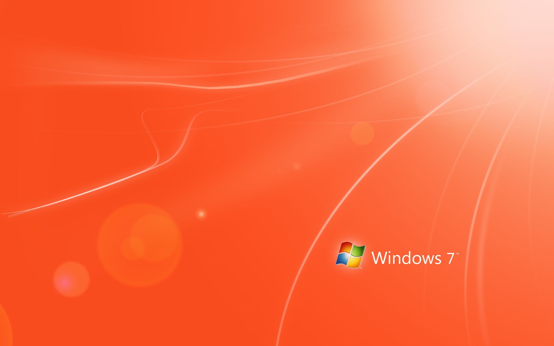 Orange Windows 7 Wallpapers In Jpg Format For Free Download