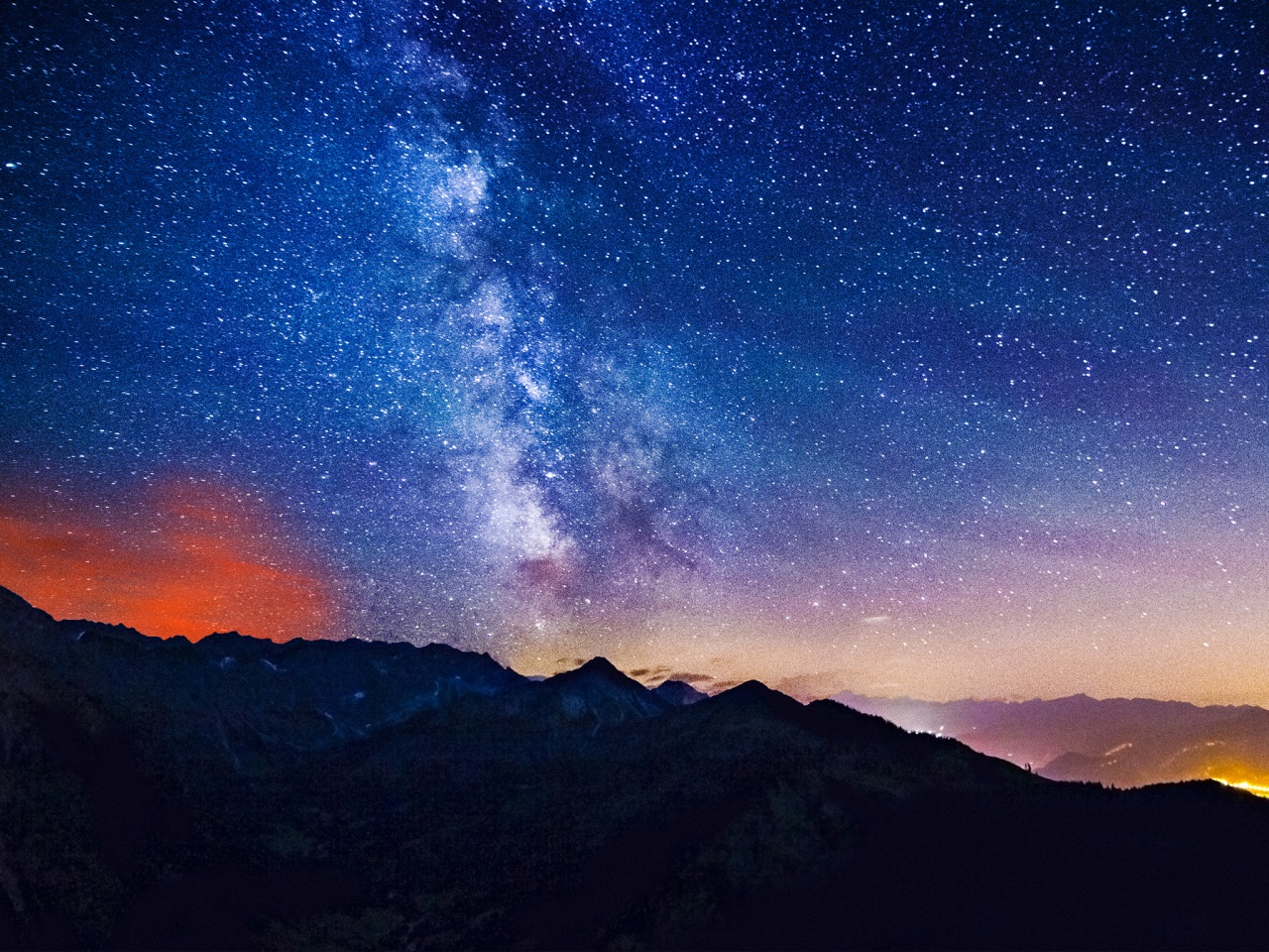 Milky Way Mountains Wallpapers in jpg format for free download